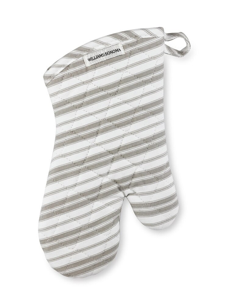 Williams Sonoma Stripe Oven Mitt, Grey Williams Sonoma AU